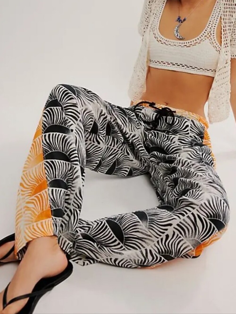 NWOT Free People Hudson Canyon Printed Pull-on Pants
